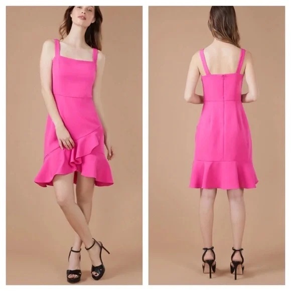 BCBGeneration Dresses & Skirts - BCBG Pink Sleeveless mini Ruffle Dress in Fuschia